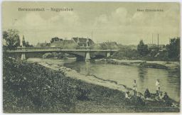Sibiu Nagyszeben Rumunsko dětičky most 1915