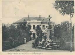 Orlice Kyšperk Letohrad Ústí nad Orlicí škola Boží muka 1908