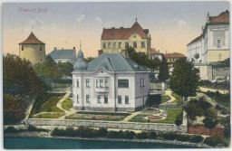 Německý Havlíčkův Brod vily řeka dětičky nakl. Dvořák 1914