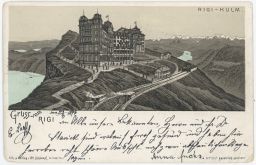 Rigi Kulm Luzern Švýcarsko 1896