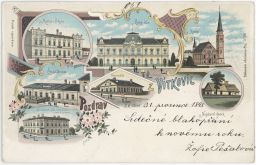 Ostrava Vítkovice 1898 LITOGRAFIE