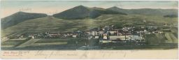 Nová Kdyně Domažlice 1906 DVOUDÍLNÉ PANORAMA