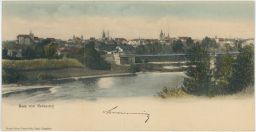 Žatec Louny TŘÍDÍLNÉ PANORAMA 1901