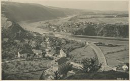 Štěchovice Praha-západ celkový pohled parník FotoFon