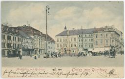 Rumburk Děčín náměstí trhy Hotel Ross 1900