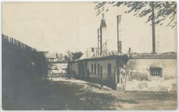 Vyškov po požáru 21.5.1917 dům u vchodu do Panské zahrady