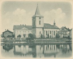 Katusice Mladá Boleslav náves rybník 1897