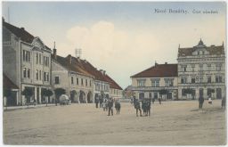 Benátky nad Jizerou Mladá Boleslav náměstí OD Weigner hostinec záložna 20. léta