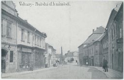 Velvary Kladno ulice náměstí obchody foto Dlouhý