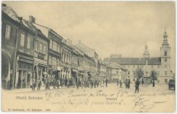 Mladá Boleslav náměstí obchody 1903