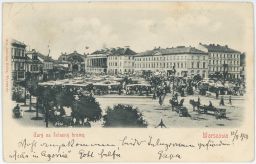 Warszawa Targ za želazna brama Varšava trh 1903