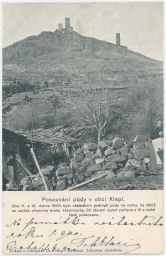 Klapý Klapí Hazmburk Litoměřice sesuv půdy duben 1900