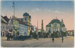 Košice Hlavná povozy děvčata Lichtig 1923
