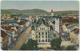 Košice Hlavná ulica divadlo celkový pohled Lichtig 1924