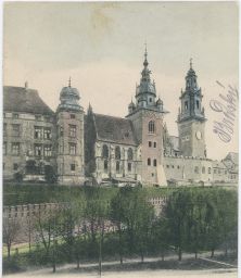 Kraków Widok Katedry na Wawelu 1905