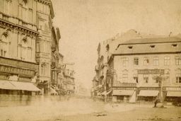 Ovocná ulice, (nyní 28. října), vizitka