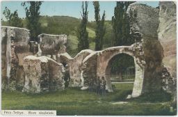 Zřícenina Pécs Tettye Rom részletek Baranya Maďarsko 1915