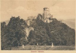 Zborovský hrad Zborói várrom Zborov Bardejov 1911