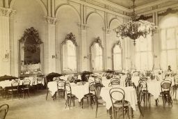 Teplice, jídelna hotelu Neptun, vizitka