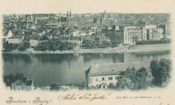 Praha Staré město z Letné Bellmann 1899