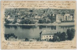 Praha stará zástavba z Letné Bellmann 1898