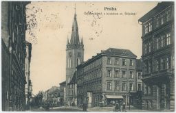 Praha Nové Město Štěpánská kostel Jindřich Hilger plakáty 1906