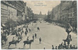 Praha Václavské náměstí hodiny VKKV 1912