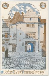 Praha večer Staré Prahy 16. dubna 1907