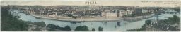 Praha ČTYŘDÍLNÉ ŠIROKOÚHLÉ PANORAMA 1903