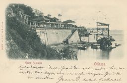 Koupaliště plovárna pláž Oděsa Ukrajina nakl. Stengel 1900