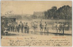Koupaliště plovárna Praha Žofín 1899