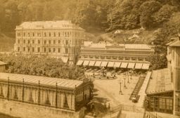 Karlovy Vary, kavárna a hotel Pupp, vizitka