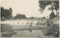 Koupaliště plovárna splav Starý Kolín 1936