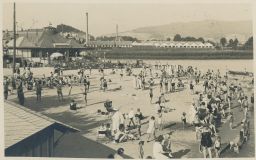 Koupaliště plovárna Šumperk 30. léta německy