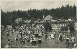 Koupaliště plovárna Děpoltovice Tüppelsgrün Karlovy Vary 1932