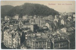 Karlovy Vary Karlsbad celkový pohled L.W.K
