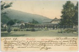 Karlovy Vary Karlsbad Café Kaiserpark 1900