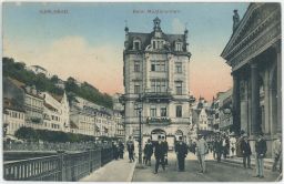 Karlovy Vary Karlsbad Stadthaus Beim Mühlbrunnen 1916