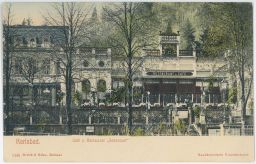Karlovy Vary Karlsbad Café a restaurant Sanssouci Brück&Sohn