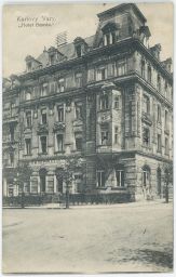 Karlovy Vary Karlsbad hotel Beseda 1920