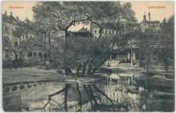 Karlovy Vary Karlsbad Stadtpark 1912
