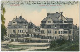 Karlovy Vary Karlsbad vily Kurhaus zum goldenen Kreuz Seibt 1916