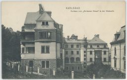 Karlovy Vary Karlsbad Kurhaus zum goldenen Kreuz in der Waldzeile Pösch
