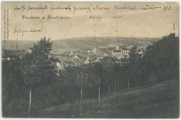 Hustopeče Břeclav CELKOVÝ POHLED 1906