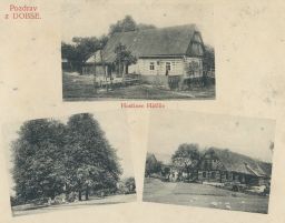 Dobeš Lukavec u Hořic Jičín Hátlův hostinec 1919