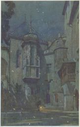 Kutná Hora Šetelík Nocturno v nádvoří Vlašského dvora čistá nepopsaná