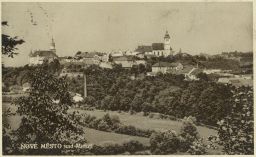 Nové Město nad Metují celkový pohled 40. léta