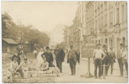 Praha Nusle oprava vozovky Leitner mistr dlaždičský 1914