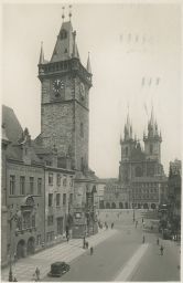 Praha Staroměstské náměstí orloj Týnský chrám Čermák Smíchov