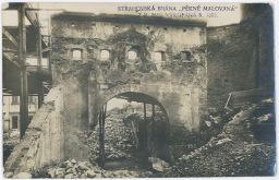 Praha Strahov vykopaná brána 1899 Reach 1916
